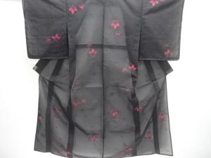 未使用品　紗花模様織り出し着物